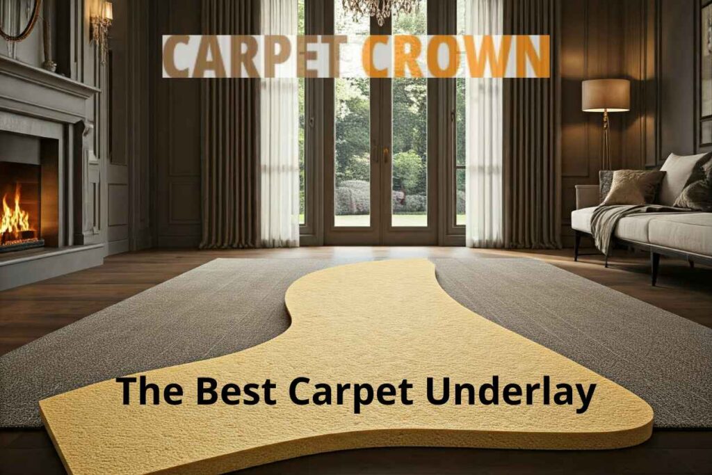 Thick, high-quality best carpet underlay for insulation, cushioning, and sound absorption.